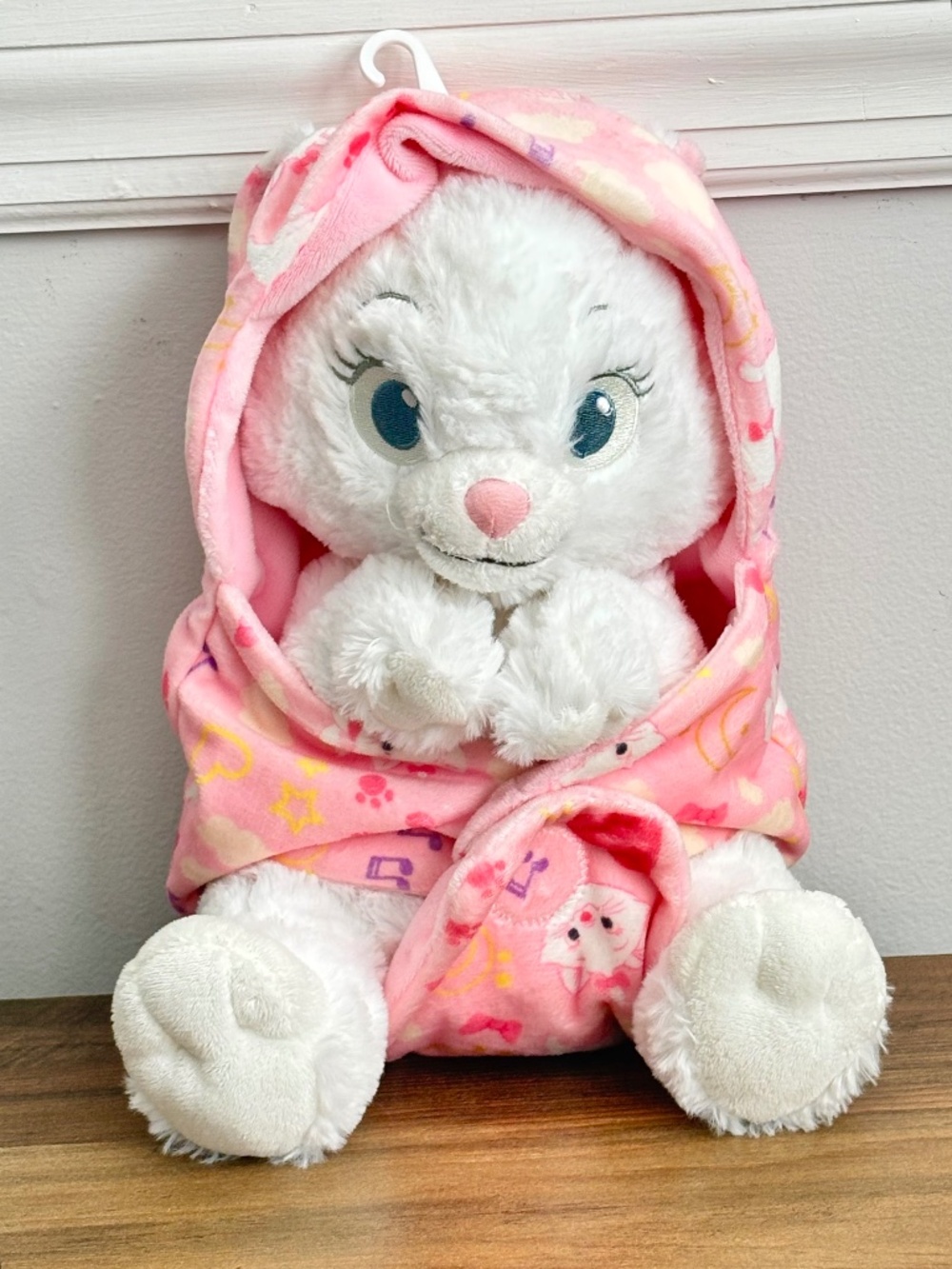 NEW Disney Parks Babies Aristocats Baby Marie Plush Blanket Pouch Stuffed Animal